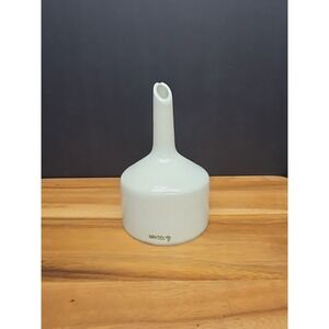 Vtg USA 100 mm Porcelain Funnel White Glazed Filter Strainer